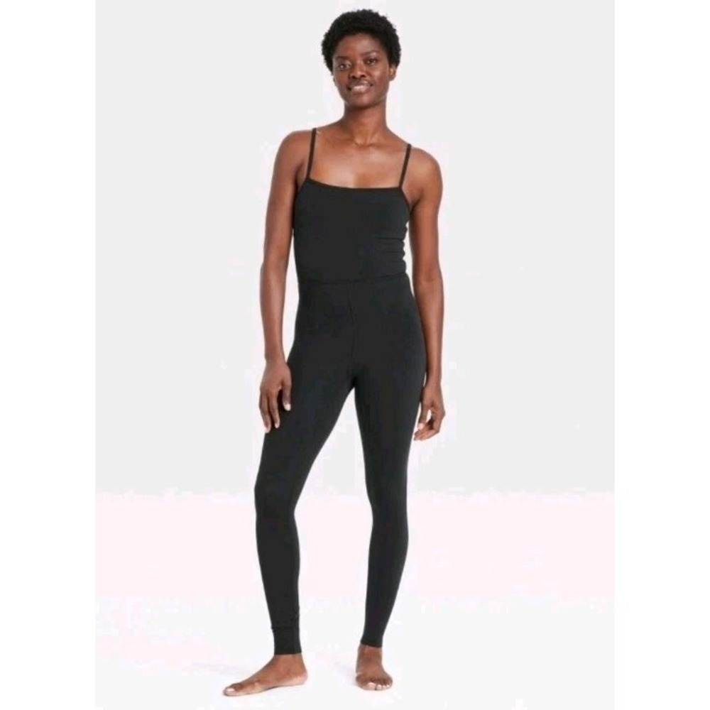 NWT~ All in Motion sz XXL (2X) Black Everyday Soft Active Bodysuit pants Gym
